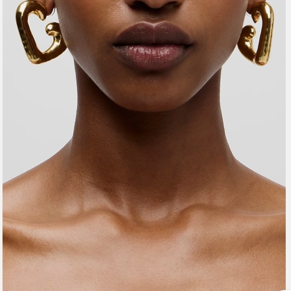 J.CREW Heart hoop earrings - Picture 7 of 12